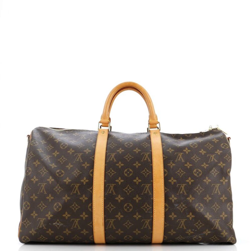 Louis Vuitton Keepall Bandouliere Bag Monogram Canvas 50 Brown - Picture 3 of 9